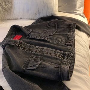 black denim jacket